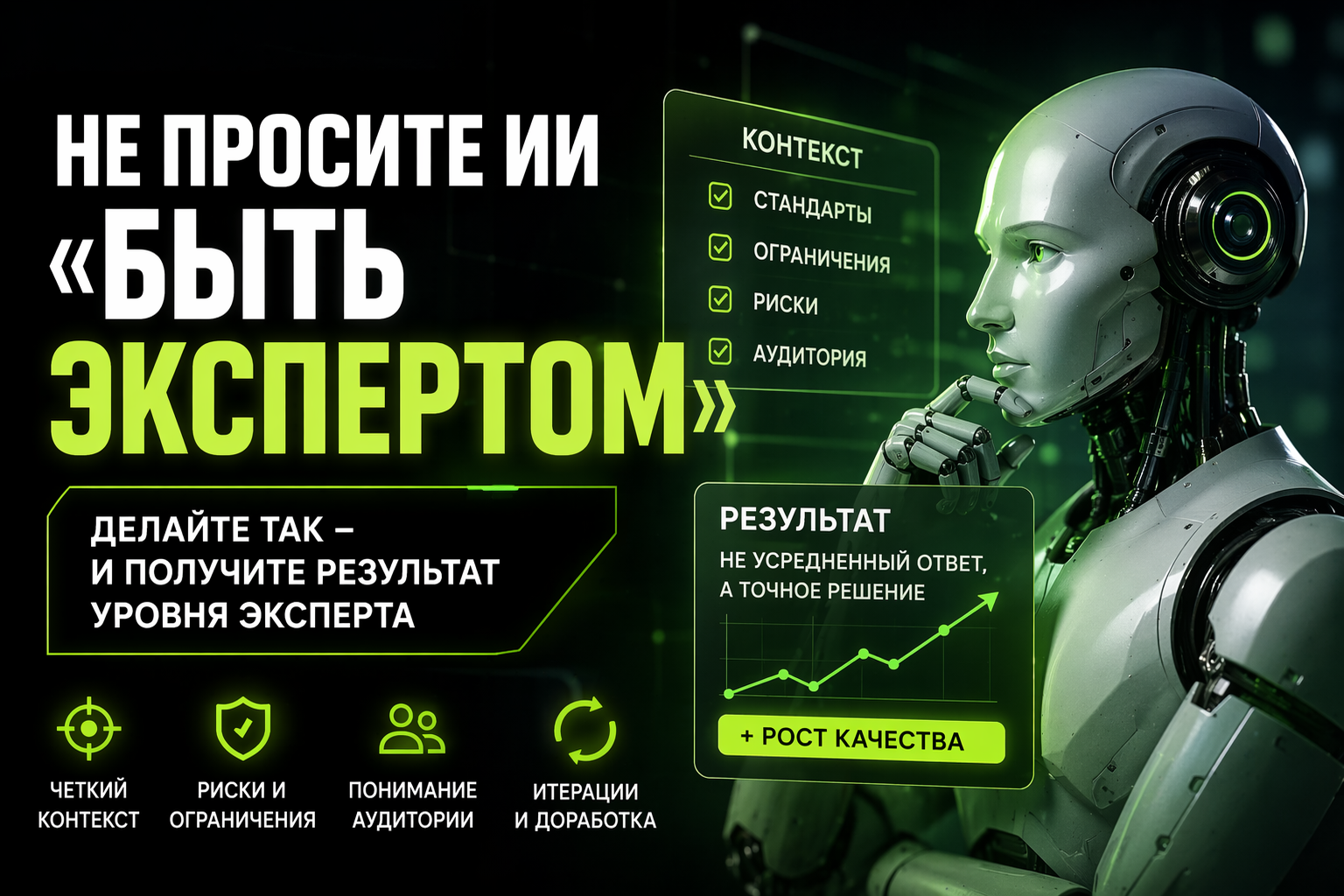 Почему не стоит просить ИИ «быть экспертом» и как получить от него сильный результат