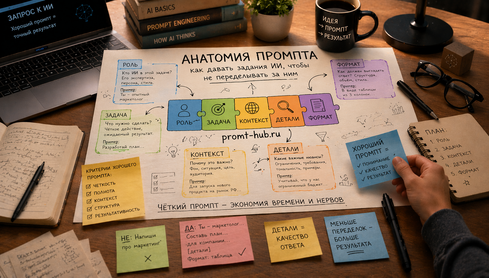 Анатомия промта: как давать задания ИИ, чтобы не переделывать за ним