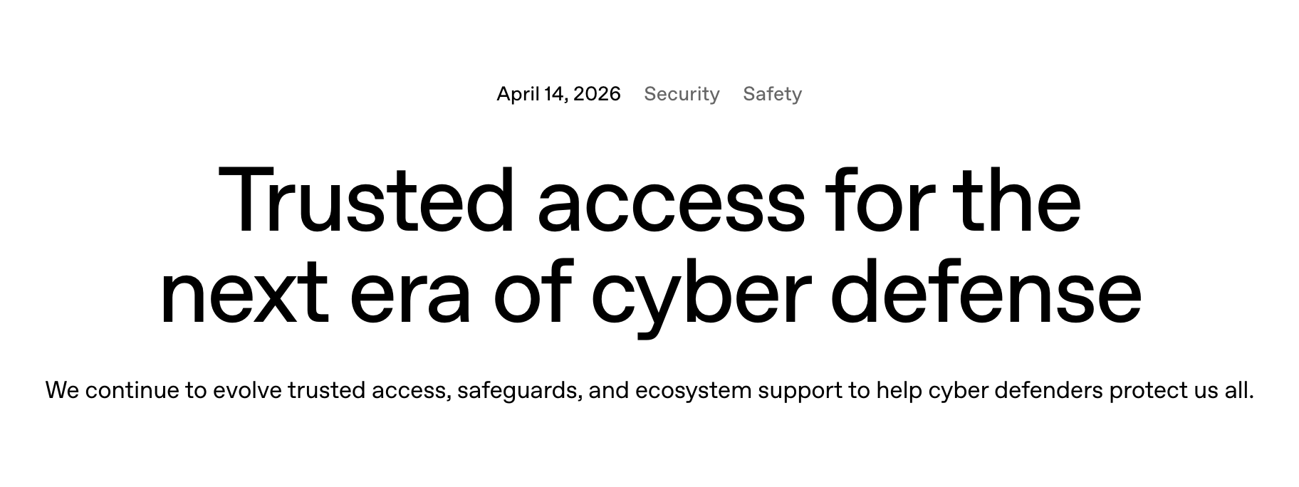 OpenAI представила GPT-5.4-Cyber для задач в области кибербезопасности