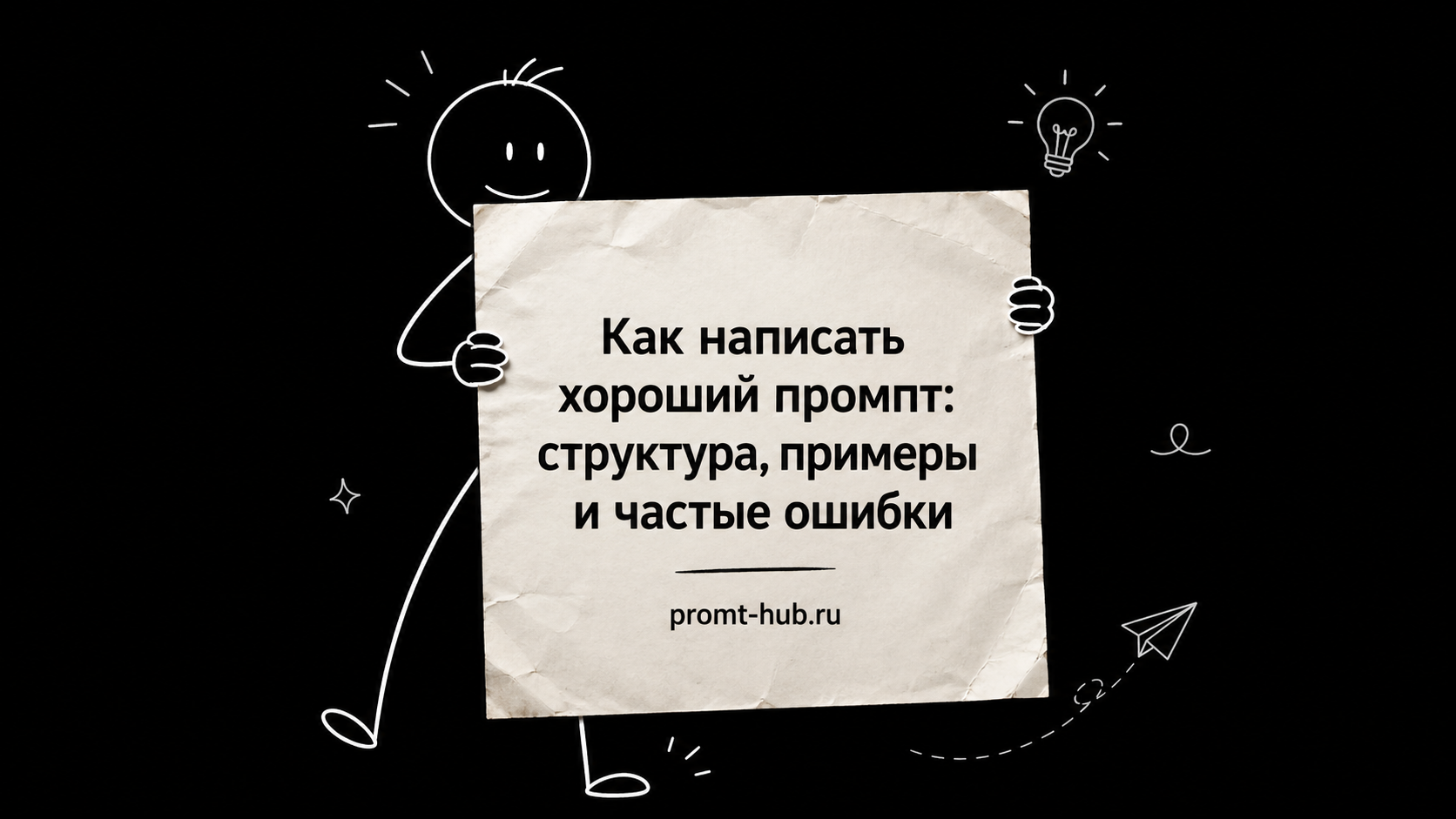 Как написать хороший промпт: структура, примеры и частые ошибки