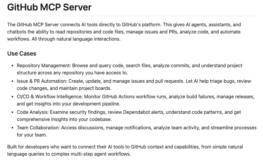 GitHub MCP Server