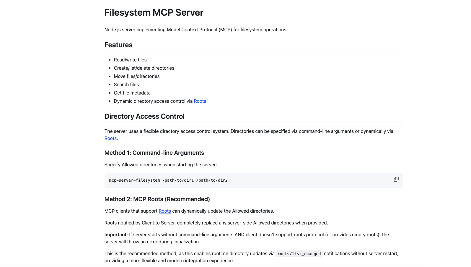 Filesystem MCP Server