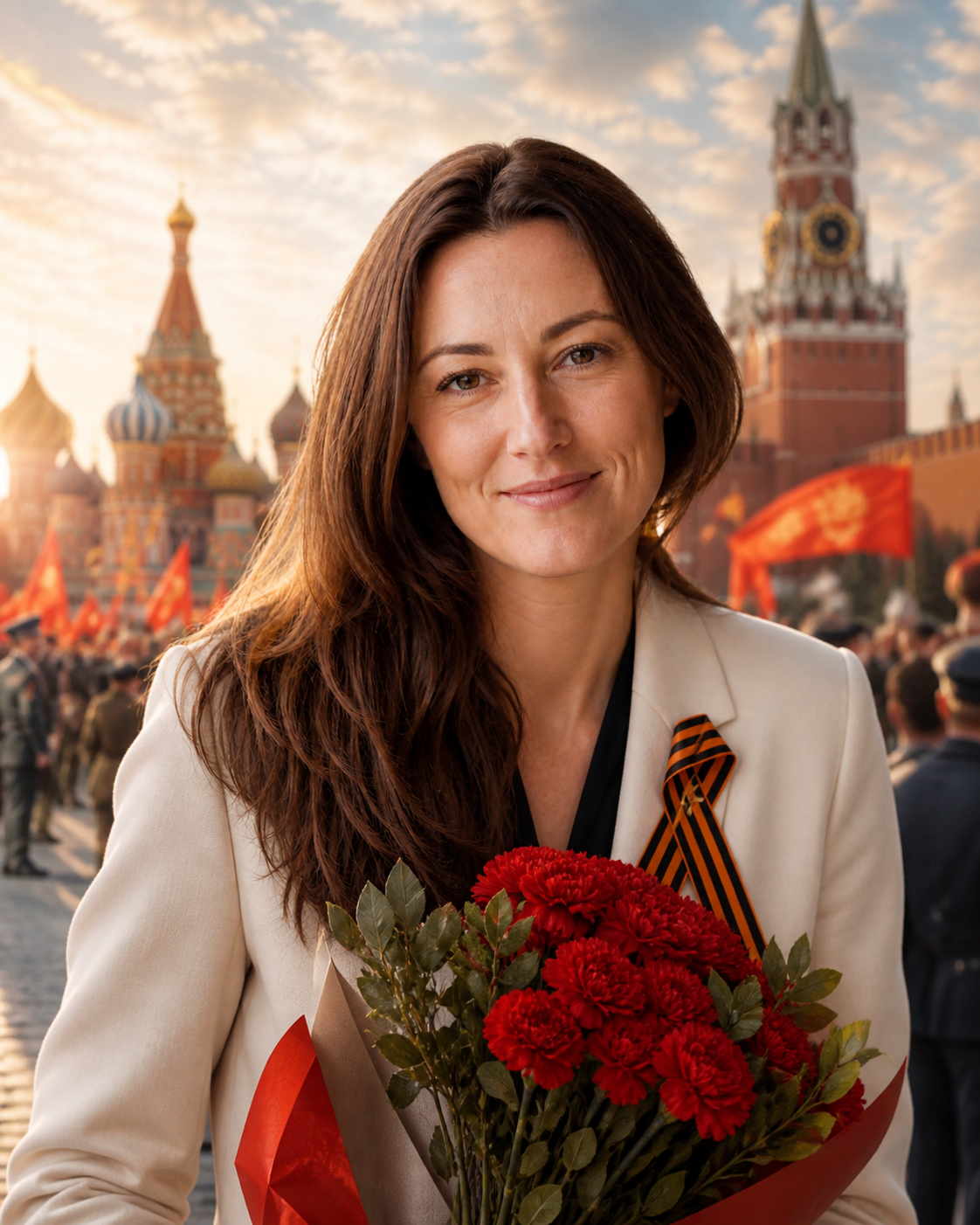 Персональная открытка ко Дню Победы с сохранением лица