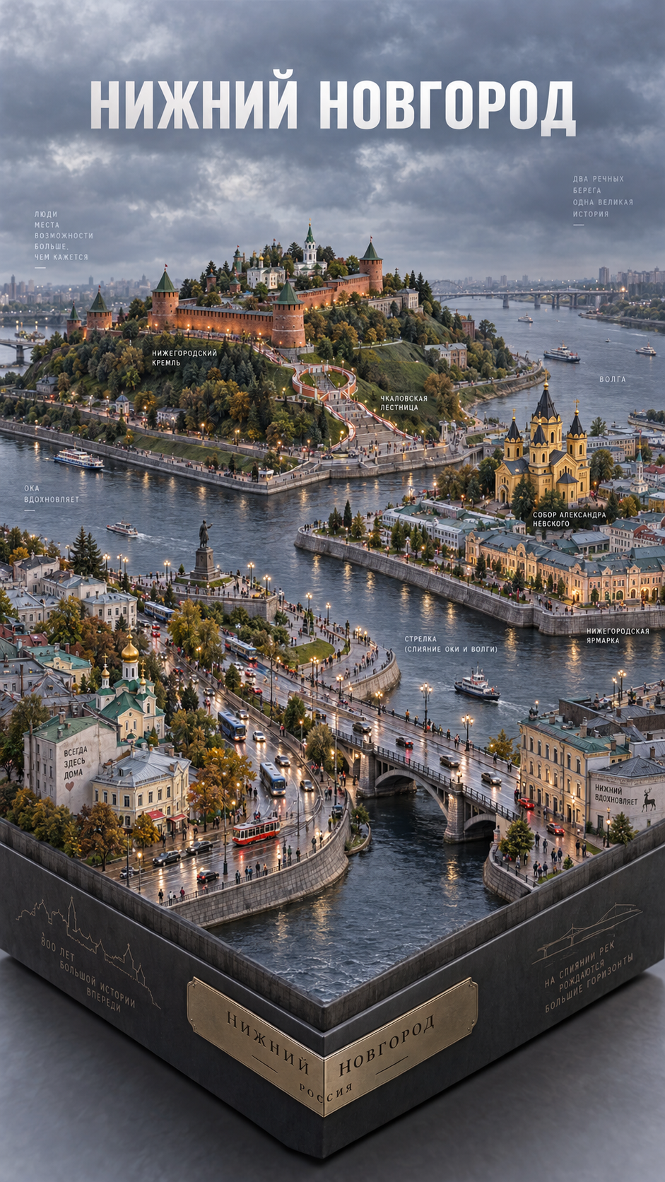 Изометрическая городская диорама