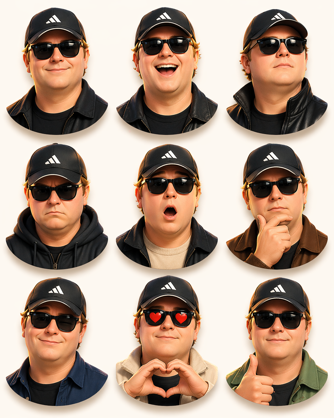 Набор стикеров из фото