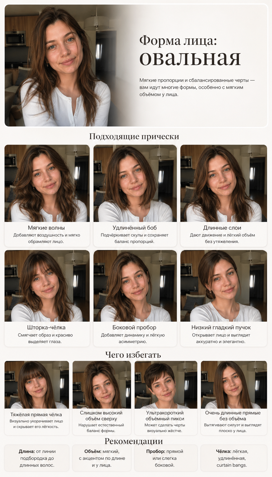 Подбор причесок по фото с фотореалистичным редактированием